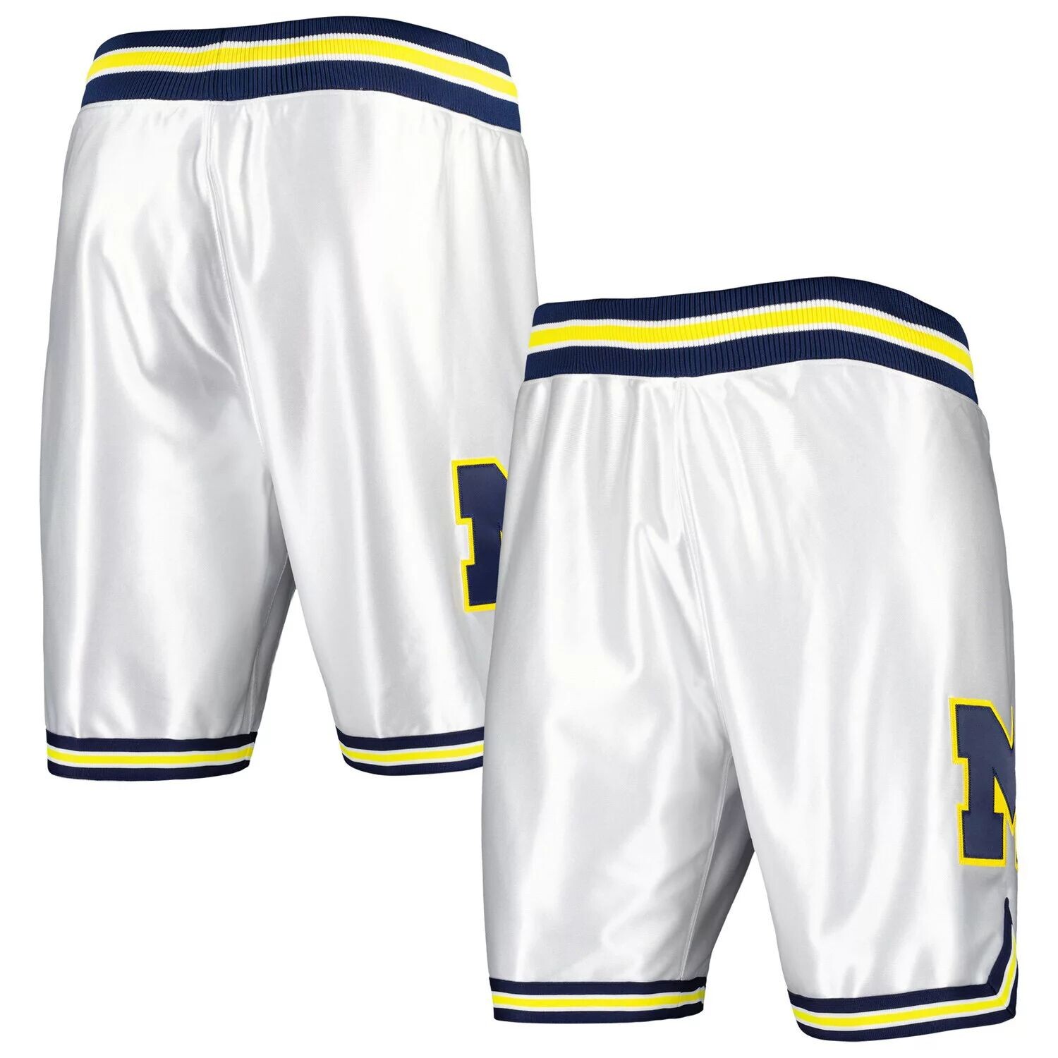 

Мужские шорты Mitchell & Ness White Michigan Wolverines 1991