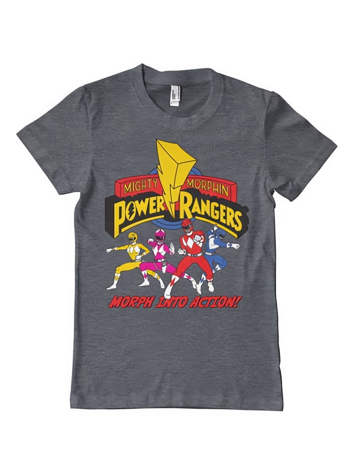 

Футболка Morph Into Action T-Shirt серого цвета Power Rangers, Серый, Футболка Morph Into Action T-Shirt серого цвета Power Rangers