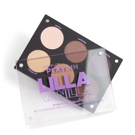 Playinn Lilla Vanilla Eyeshadow Palette, коллекция из 6 уникальных теней для век 8,4G, Inglot — фото 3