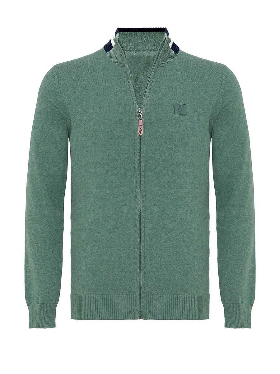 

Вязаный кардиган Jacey Quinn Dominic, цвет mottled green