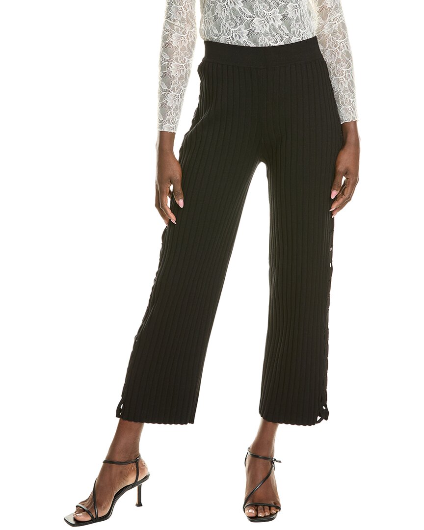 

BCBGMAXAZRIA Брюки-свитера в рубчик, черный
