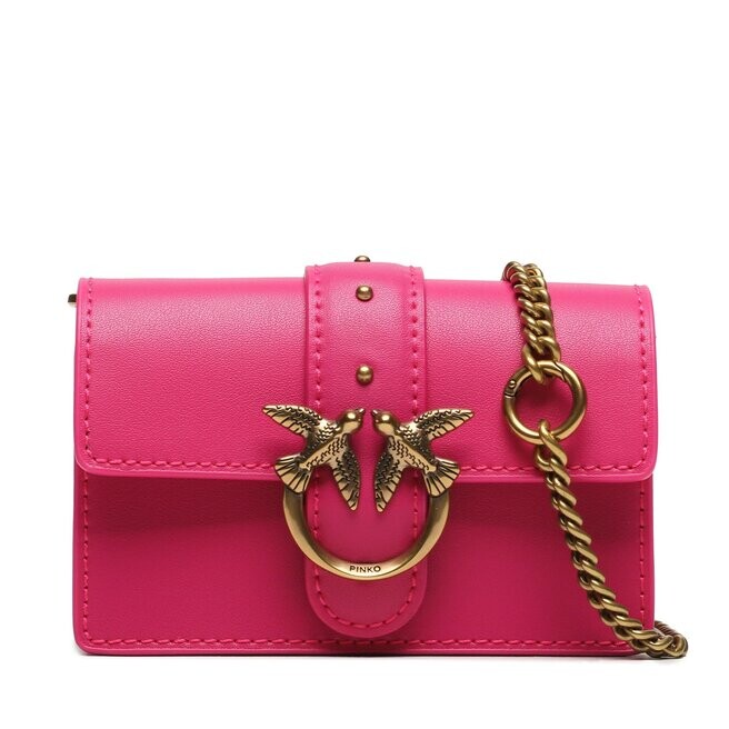 

Сумка Pinko LoveOne Micro, розовый