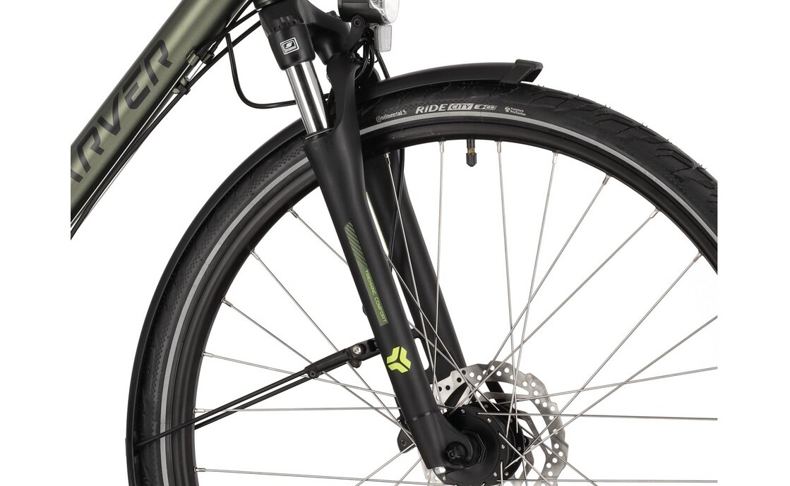 Треккинговый велосипед Carver Tour 110 - 28 дюймов - Diamant - 2024, цвет Grün|greenmetal black greenyellow — фото 4
