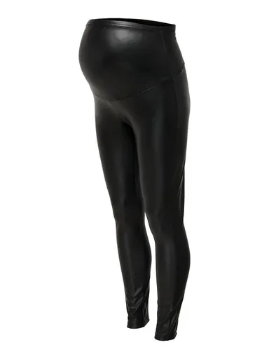 

Брюки для беременных ONLY MERNITY "OLMCOOL COATED LEGGING JRS NOOS" Only Maternity, черный