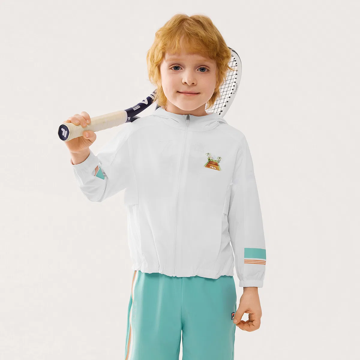 Детская солнцезащитная одежда PERFORMANCE FILA KIDS Jade White — фото 3