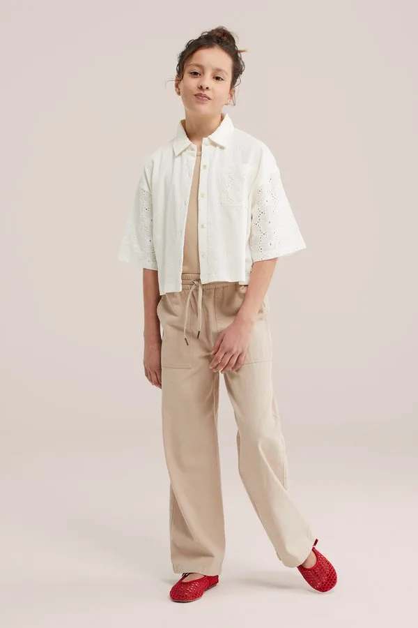 Блузка на пуговицах We Fashion, Off White