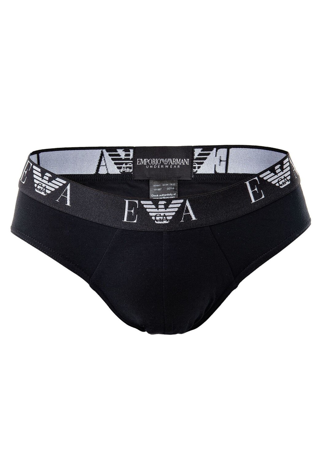 EMPORIO ARMANI EMPORIO ARMANI мужские трусы, набор из 3 шт. - трусы, нижнее белье, хлопок стрейч EMPORIO ARMANI, цвет Schwarz Marine — фото 2