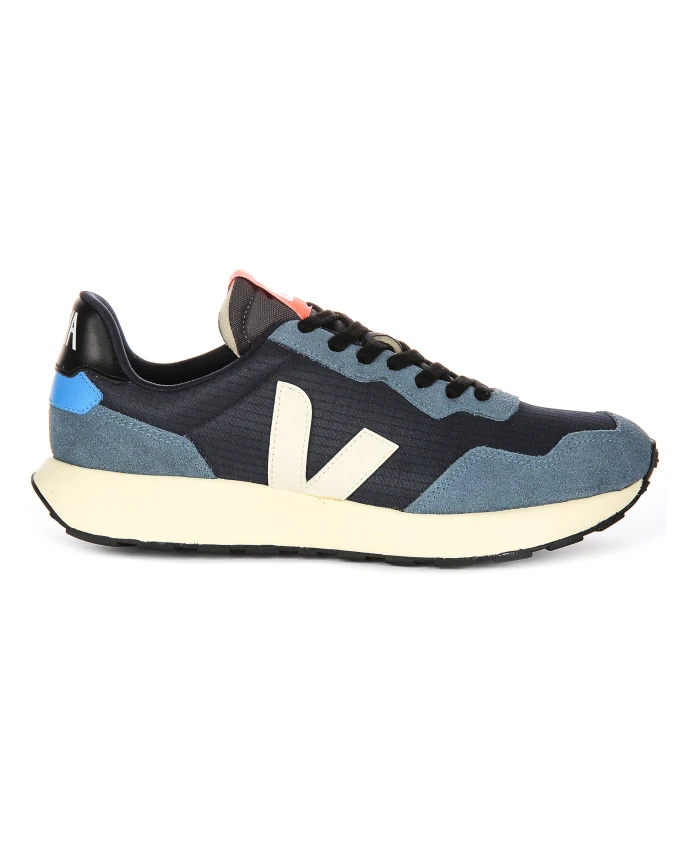 

Кроссовки из белой замши темно-синего цвета с сетчатым верхом для мужчин Veja, мультиколор