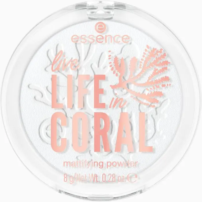 

Пудра для лица life in coral polvos matificantes Essence, количество 1 штука