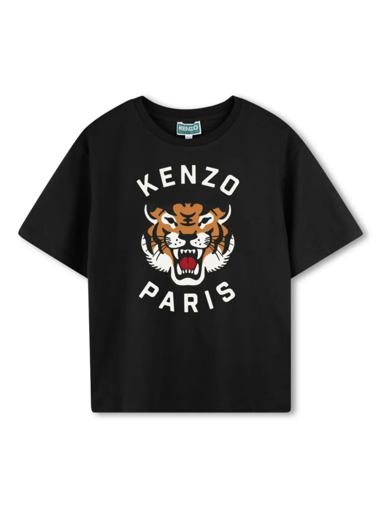 

Kenzo Kids футболка с принтом Tiger Head, синий