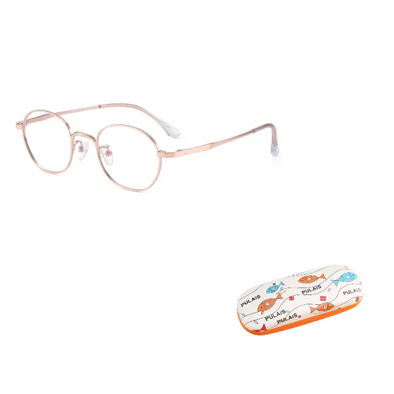 

PULAIS Титановая оправа для очков детская, PM20011-C05 Rose Gold