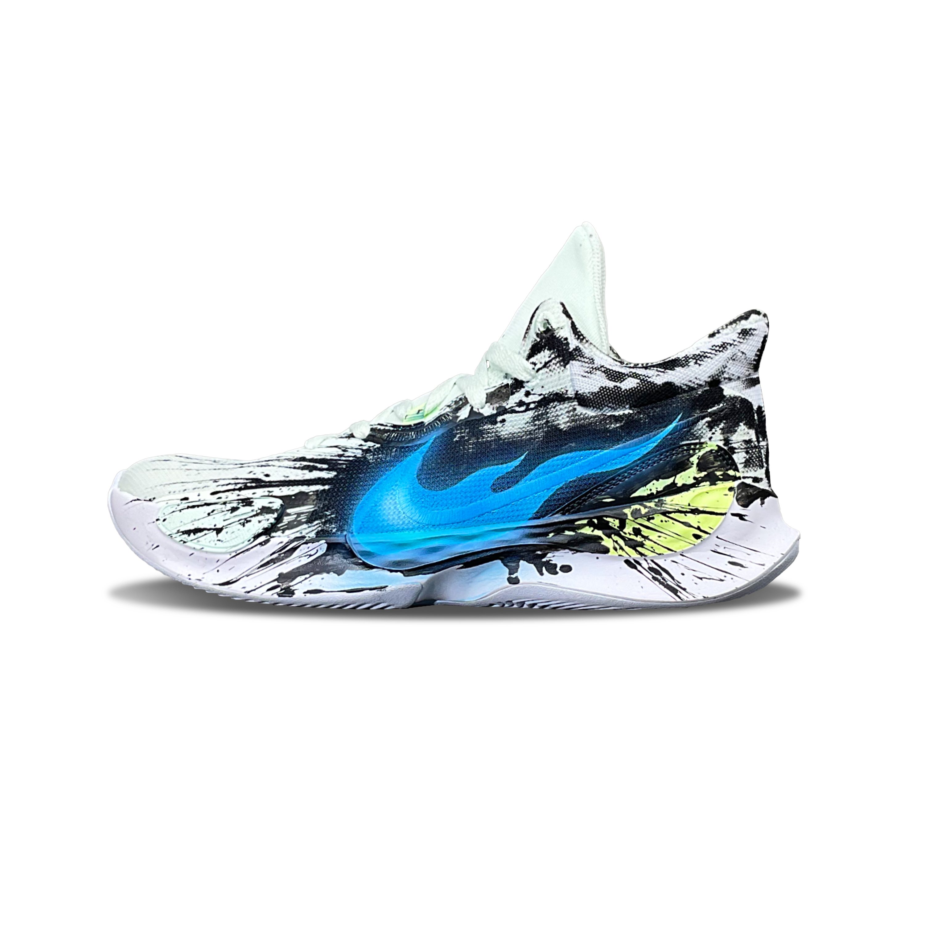 

Nike Баскетбольные кроссовки Renew Elevate 3, низкие, мужские, цвет: черный/белый/синий