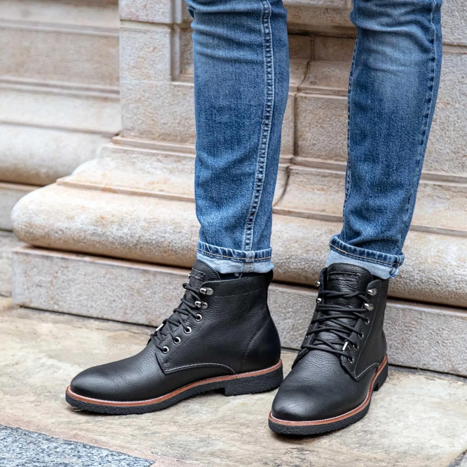 Мужские классические коричневые кожаные ботильоны Panama Jack Glasgow GTX C2 — фото 3