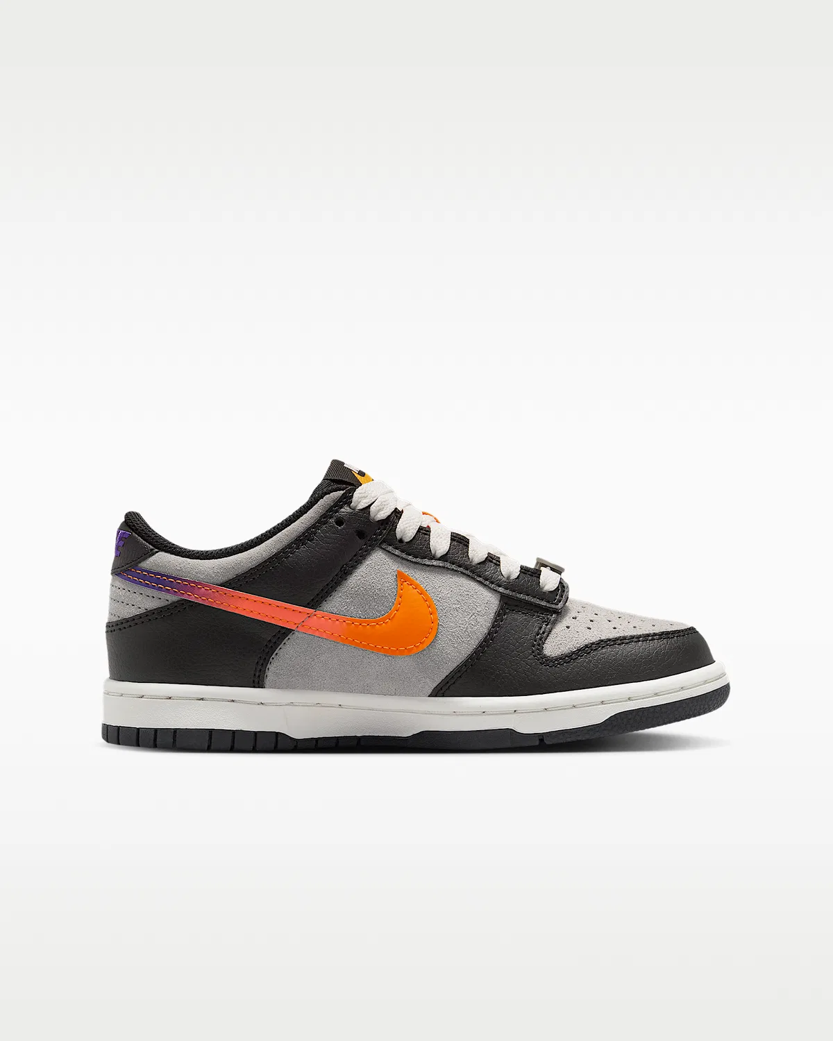 Кроссовки Nike Dunk Low для детей, Medium Grey/Black/Sail/Orange Peel — фото 3