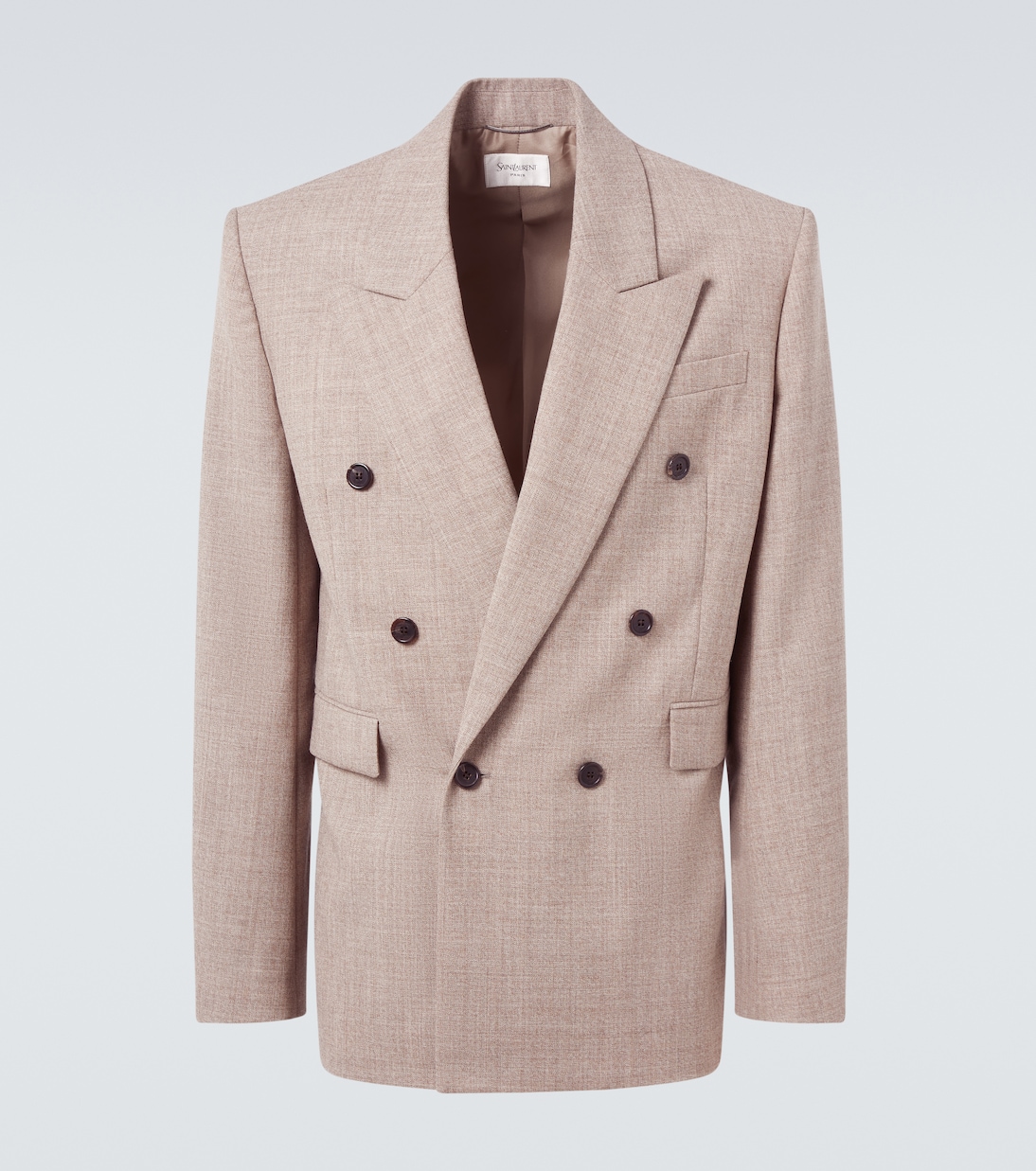 

Шерстяной пиджак Saint Laurent, Beige Taupe
