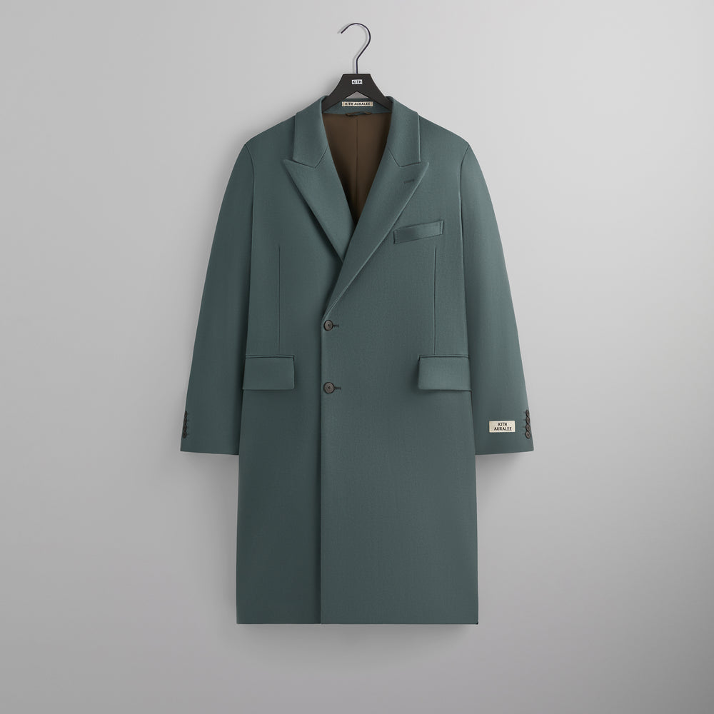 

Пальто Kith 101 for Auralee Melton Chesterfield Coat, цвет Balsam Green