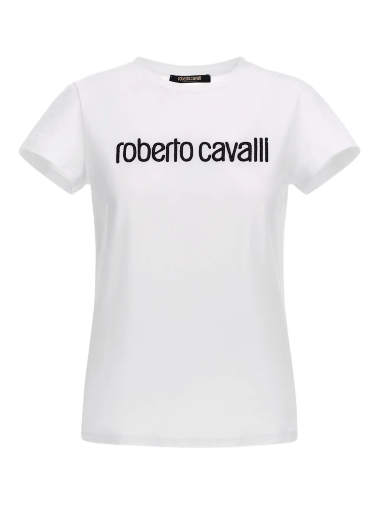 

Футболка с логотипом Roberto Cavalli, белый