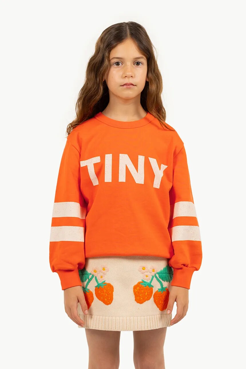 

Детская хлопковая толстовка с логотипом STRIPES Tinycottons, оранжевый