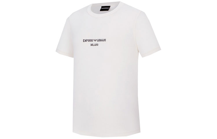 EMPORIO ARMANI Футболка мужская бежево-желтая — фото 3
