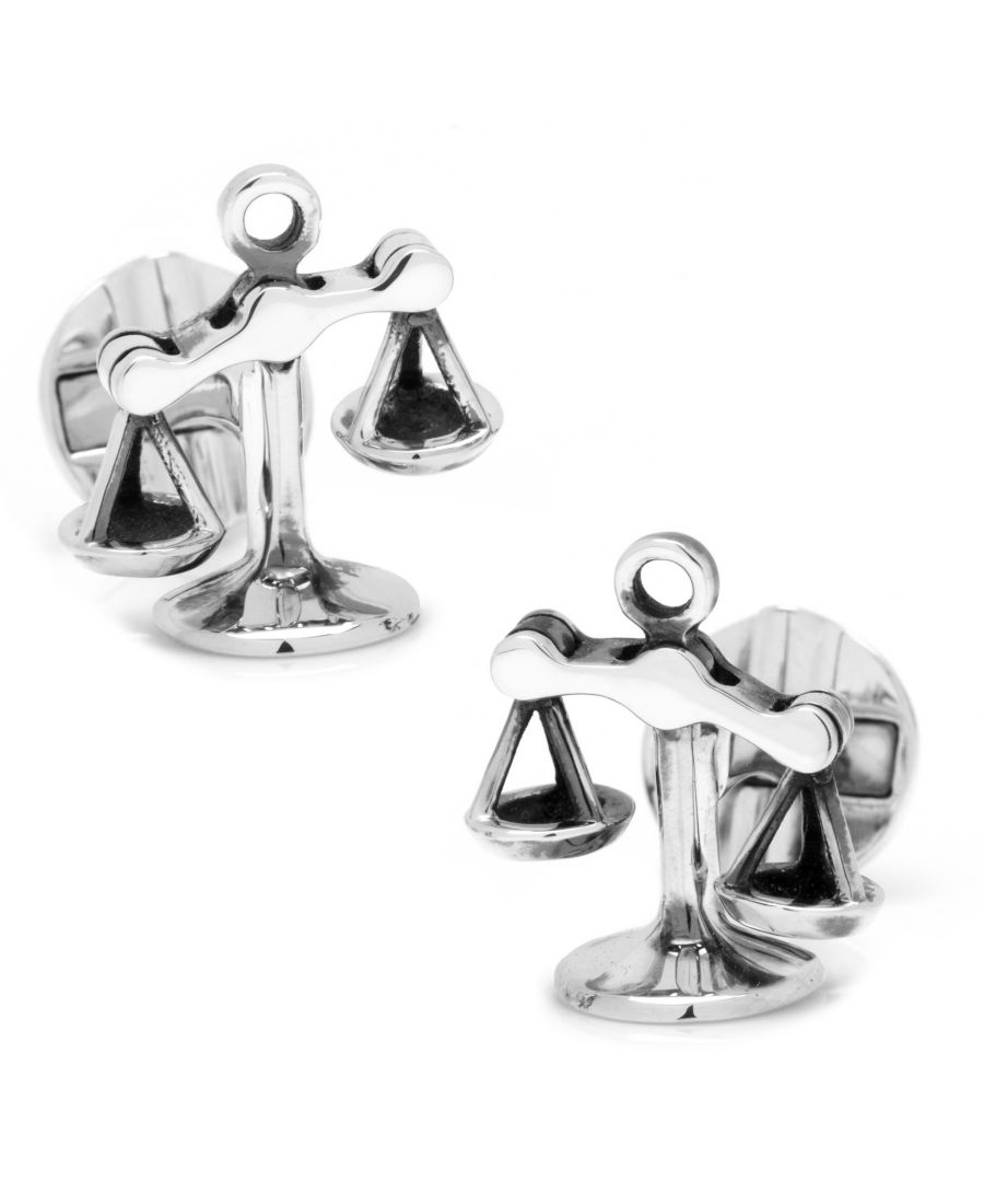 

Запонки в виде весов правосудия с подвижными элементами Cufflinks Inc, Silver