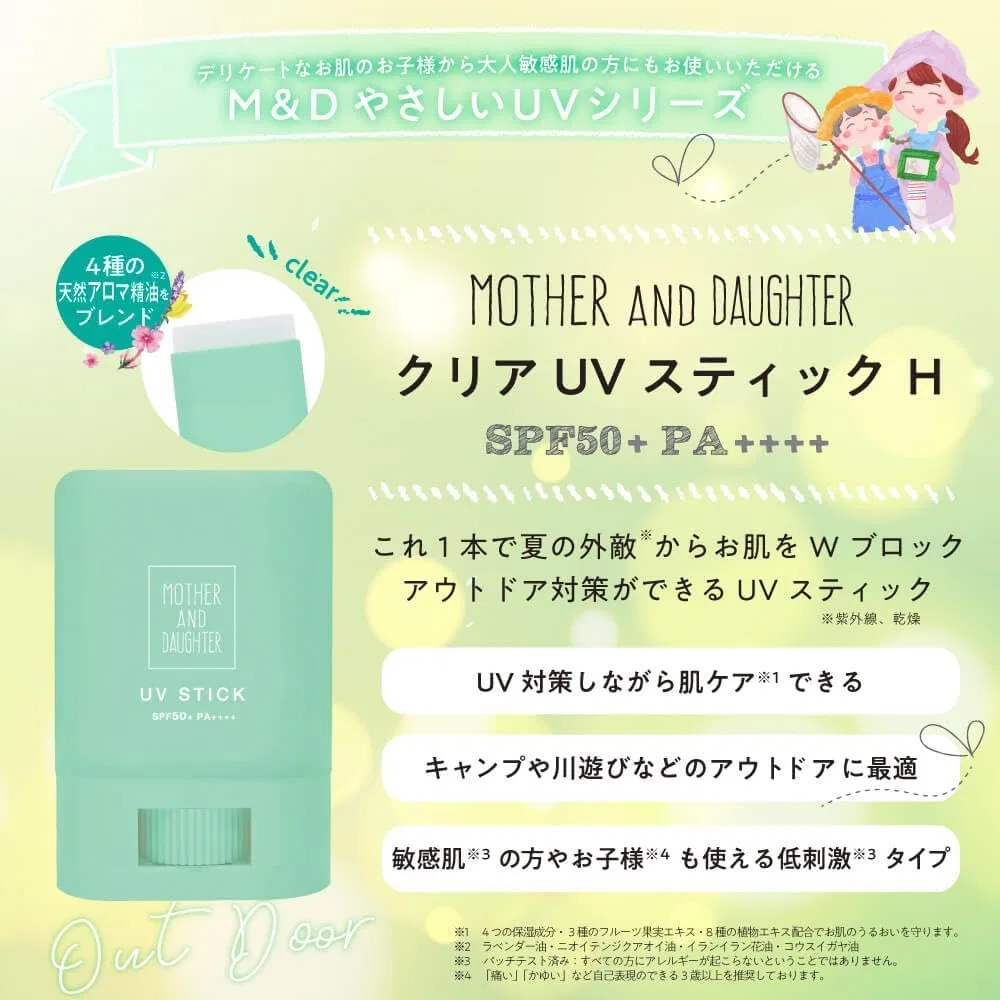 Солнцезащитный стик для лица и тела Clear UV Stick SPF50+ PA+++, 15 г, прозрачный, MOTHER AND DAUGHTER Mother And Daughter M&D — фото 3
