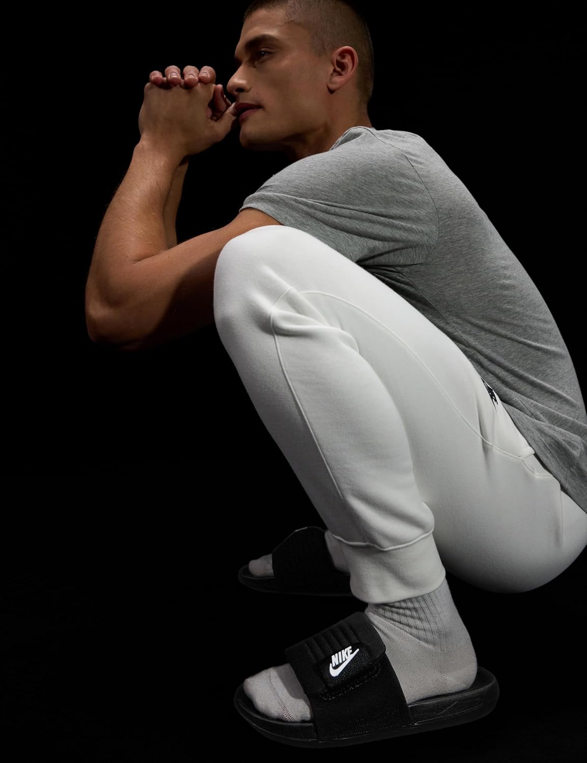 Унисекс сандалии Nike Offcourt Adjust, белый/черный — фото 2