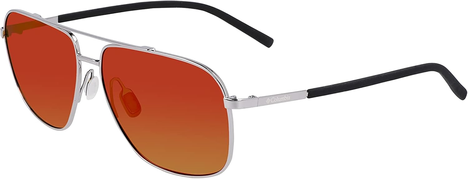 

Columbia мужские солнцезащитные очки Mist Trail Pilot, Shiny Gunmetal/Orange Revo Lens