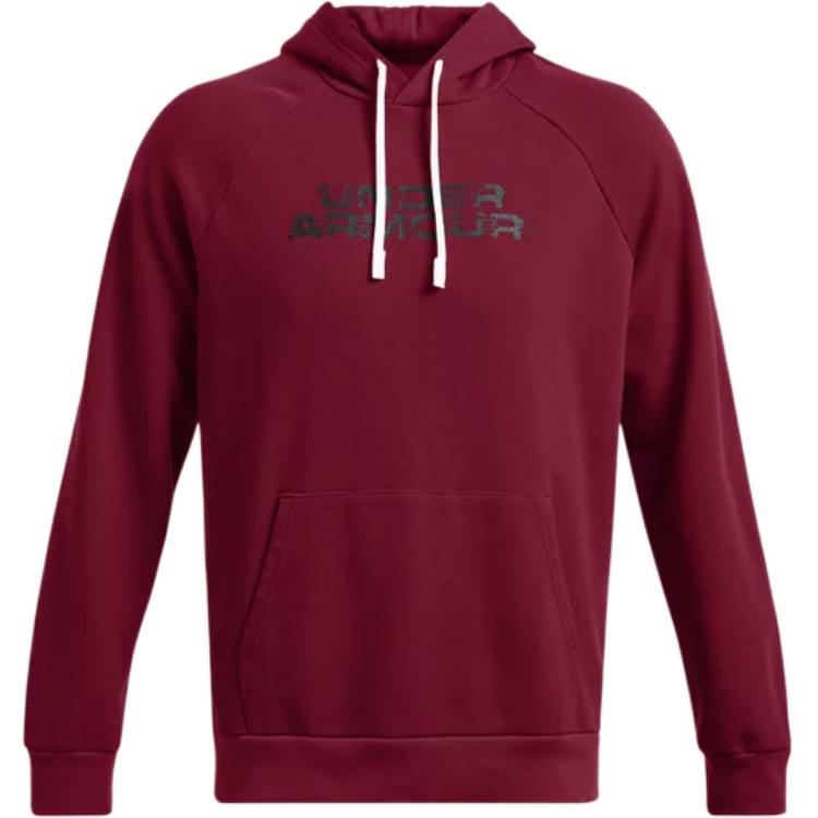 

Under Armour Толстовка Rival Fleece Glitch мужская красная