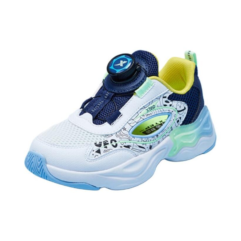 

Детские кроссовки PS Low-top Белые/Синие Xtep, белый/синий