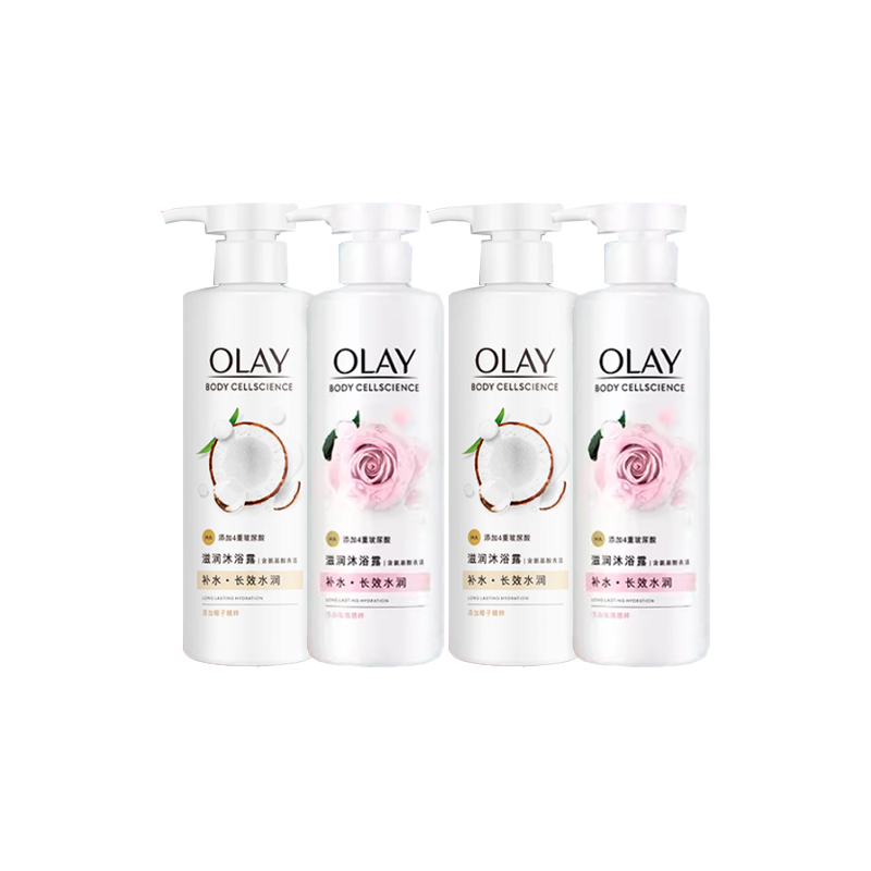 Набор гелей для душа Olay Body Cellscience Кокос и Роза, 530 г + 530 г — фото 3