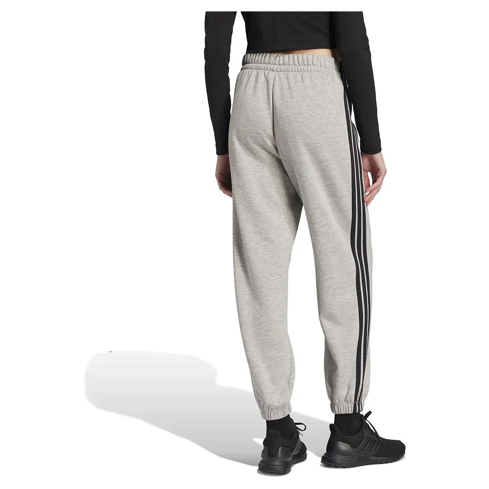 Джоггеры adidas Essentials 3 Stripes Fleece Loose-Fit, серый — фото 2