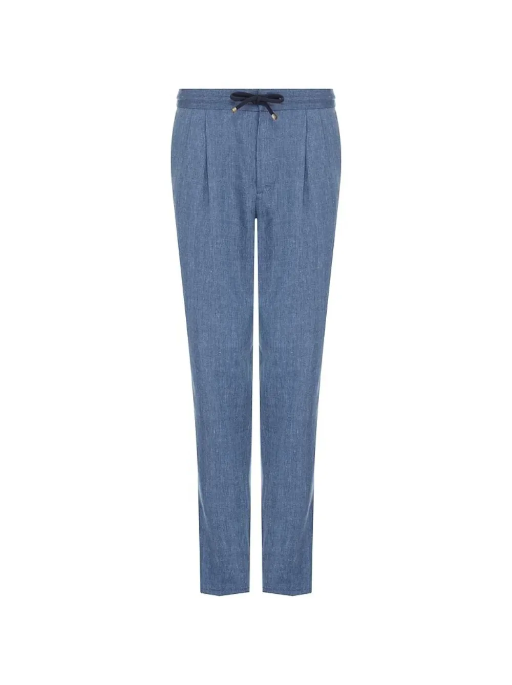 

Плиссированные брюки на кулиске Brunello Cucinelli, синий