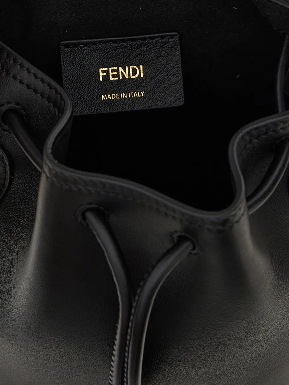 Мини-сумка-ведро Mon Tresor Fendi, черный — фото 4