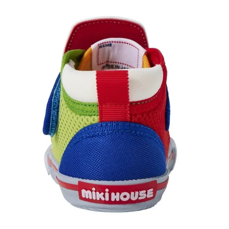 MIKI HOUSE Mesh High top Toddler Shoes Multicolor — фото 3