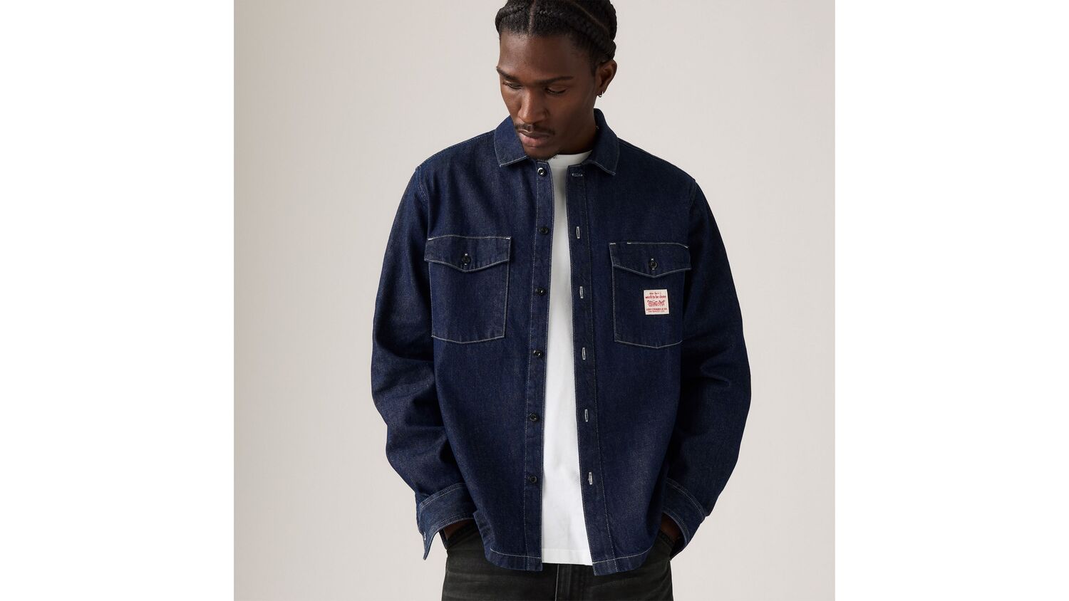 

Рубашка рабочая с длинным рукавом Levi's, Rinse Work Repeat - Dark Wash