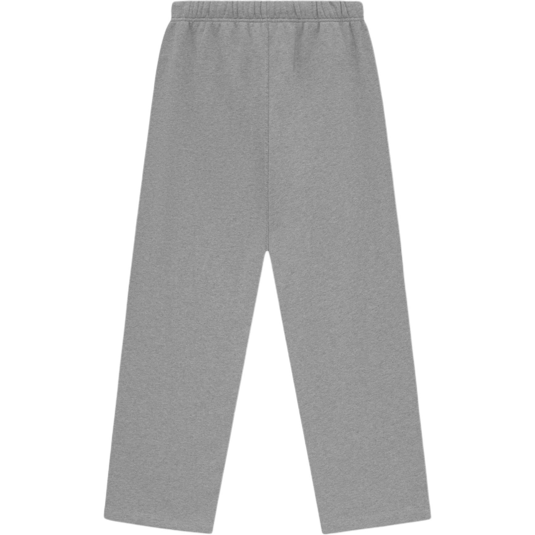 Флисовые свободные спортивные штаны Fear Of God Essentials, Овсяно-серый/Темный хэтер — фото 3