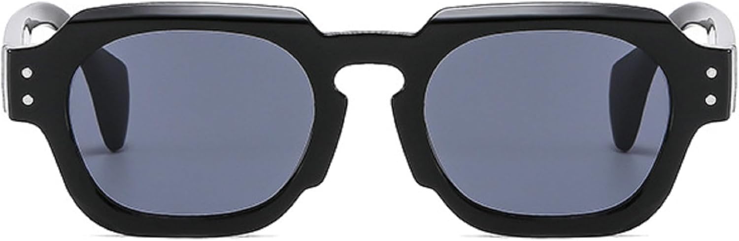 

Модные квадратные женские солнцезащитные очки класса люкс в стиле ретро, ​​дизайнерские мужские солнцезащитные очки черного и серого цвета с защитой от УФ-излучения UV400 N45 mincl, Black