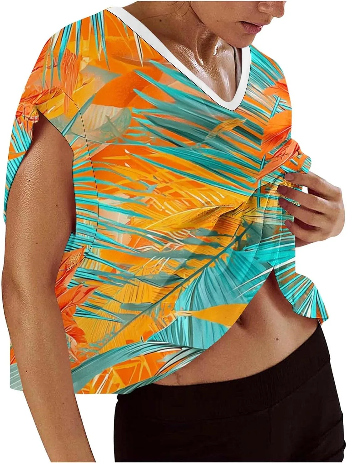 

Женская футболка с открытой спиной для тренировок OSFVNOXV