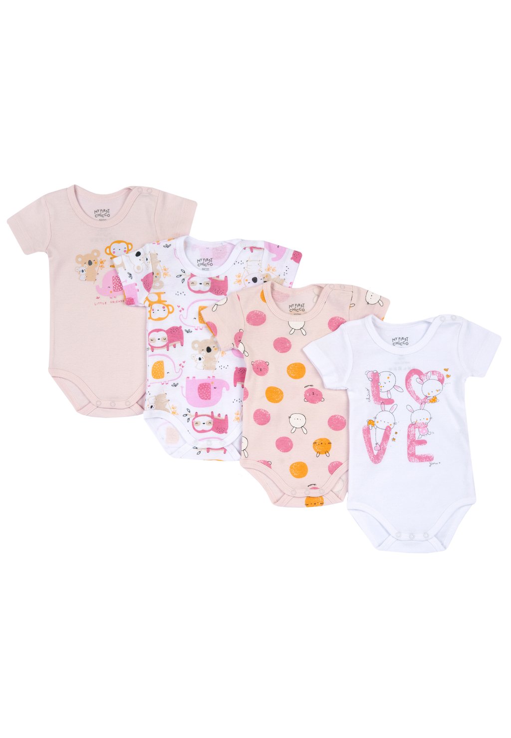 

Боди SET 4 PIECES Chicco, цвет pink