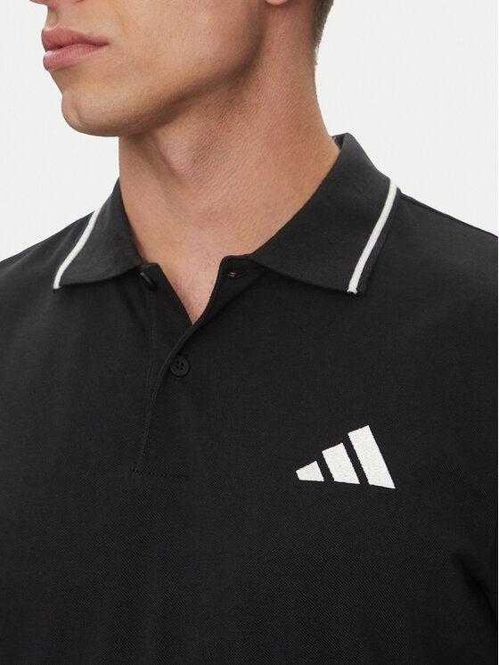 Рубашка поло стандартный крой Essentials Small Logo JE9023 Adidas, черный — фото 4