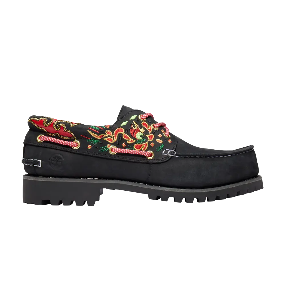 Ботинки Clot x Timberland 3-Eye Lug Handsewn Boat, черный