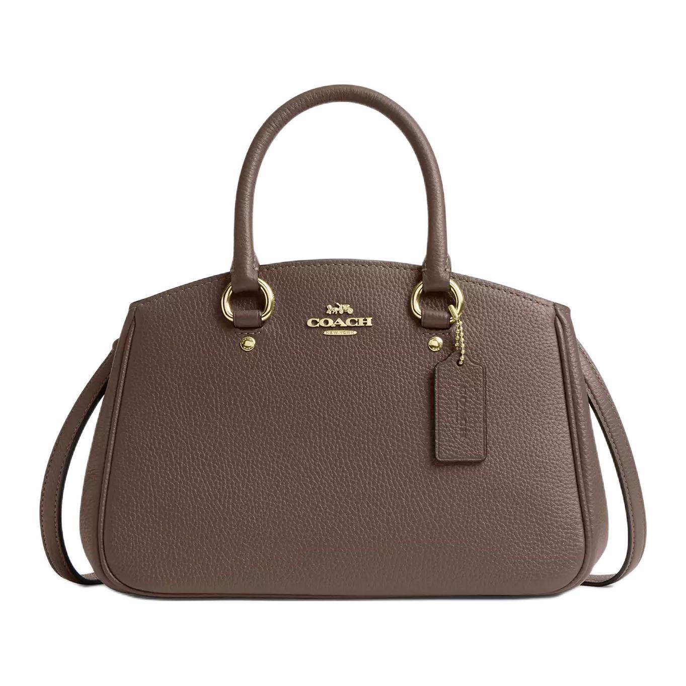 

COACH Коричневая женская кожаная сумка через плечо