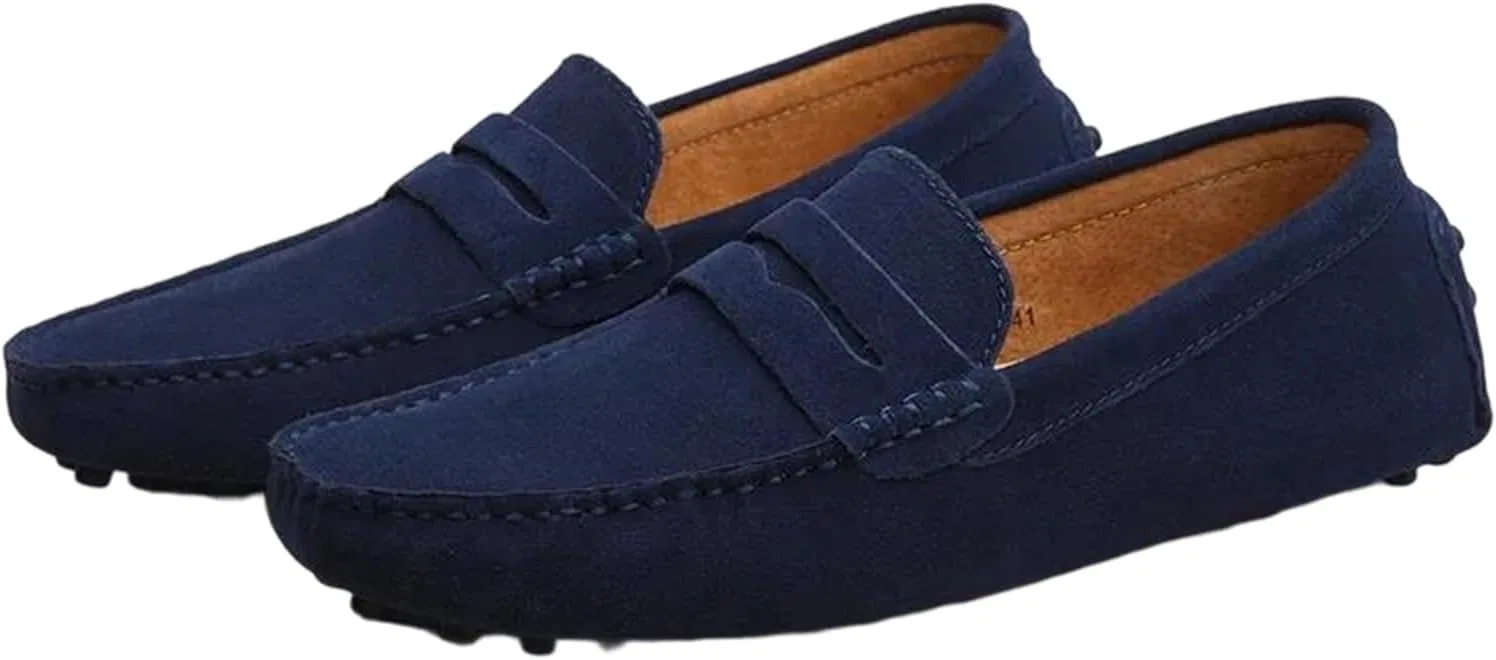 Лоферы мужские повседневные Adhdyuud Penny Loafers, темно-синий