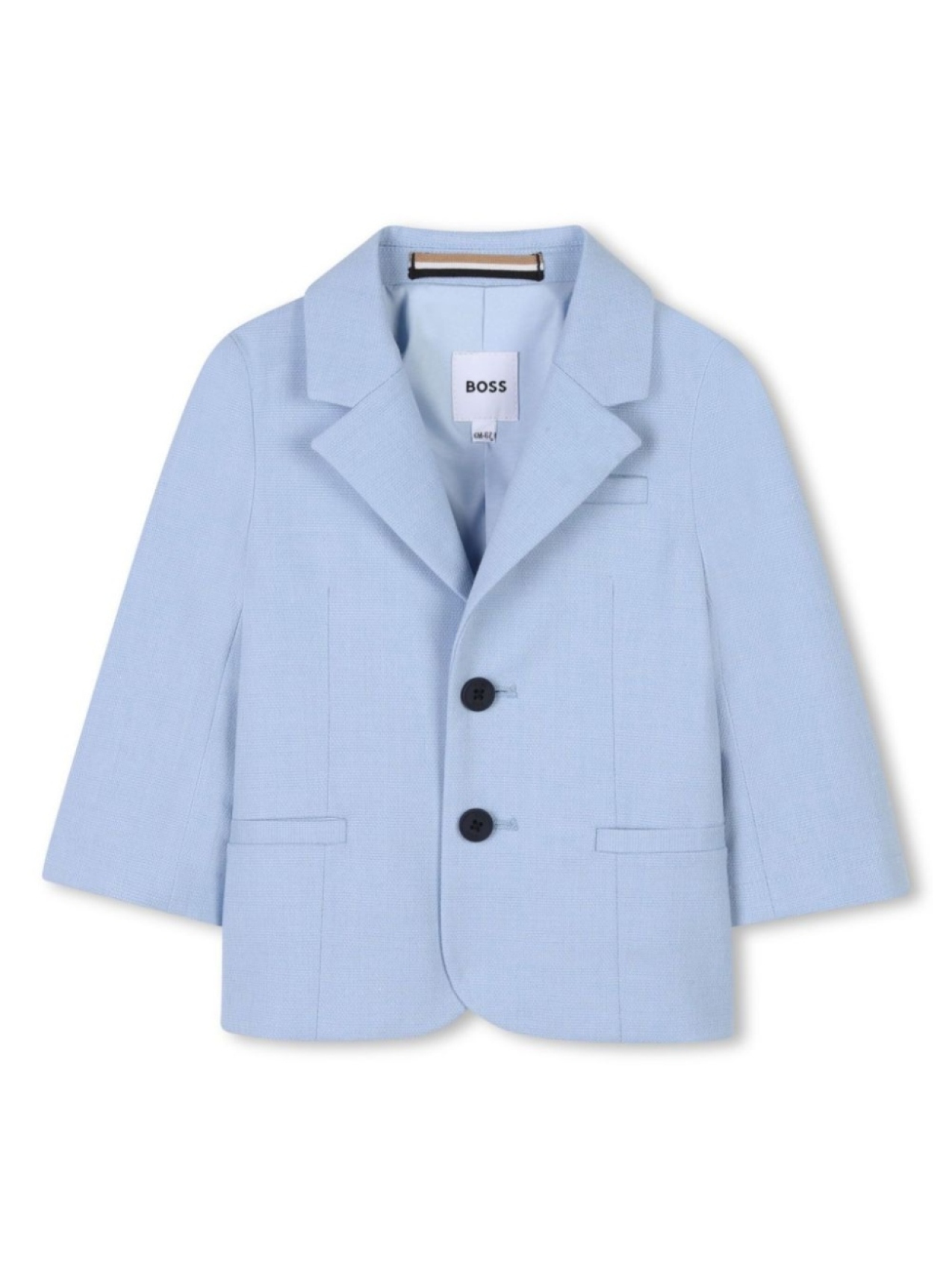 

BOSS Kidswear однобортный блейзер, синий