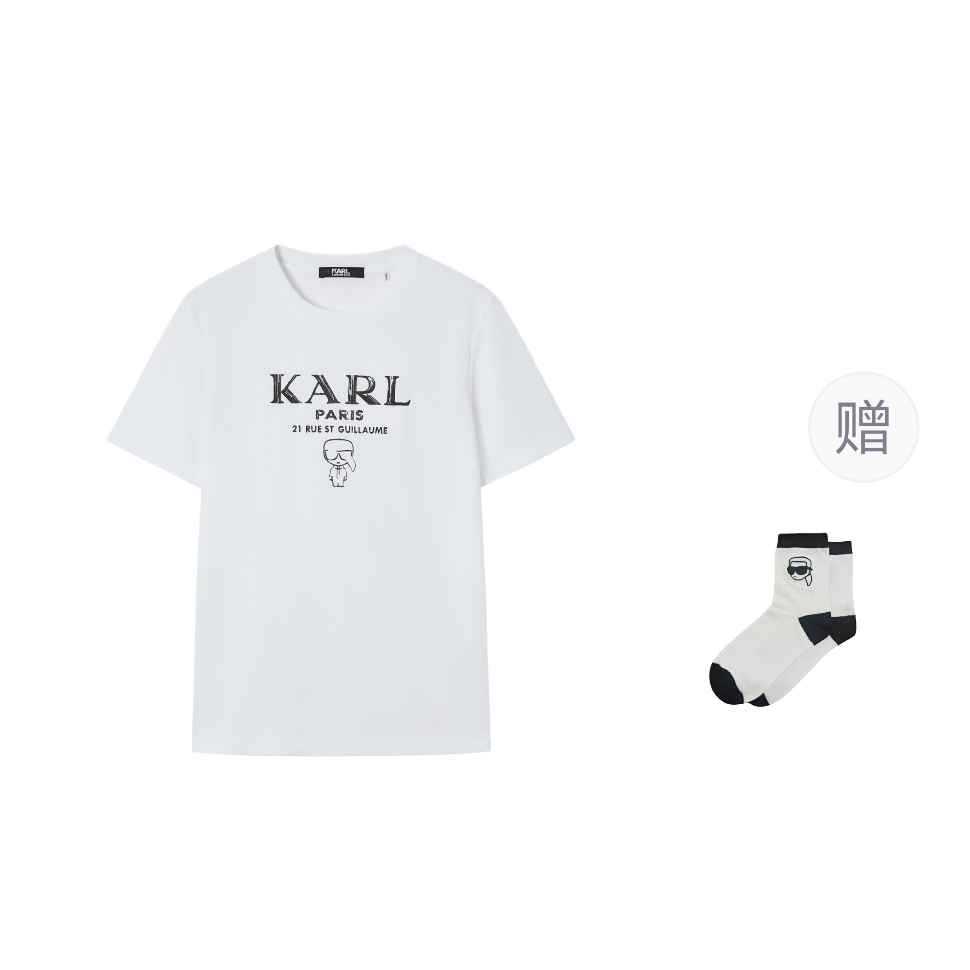 

Футболка KARL LAGERFELD SS25 Unisex KARL LAGERFELD / Karl Lagerfeld Jeans, белый
