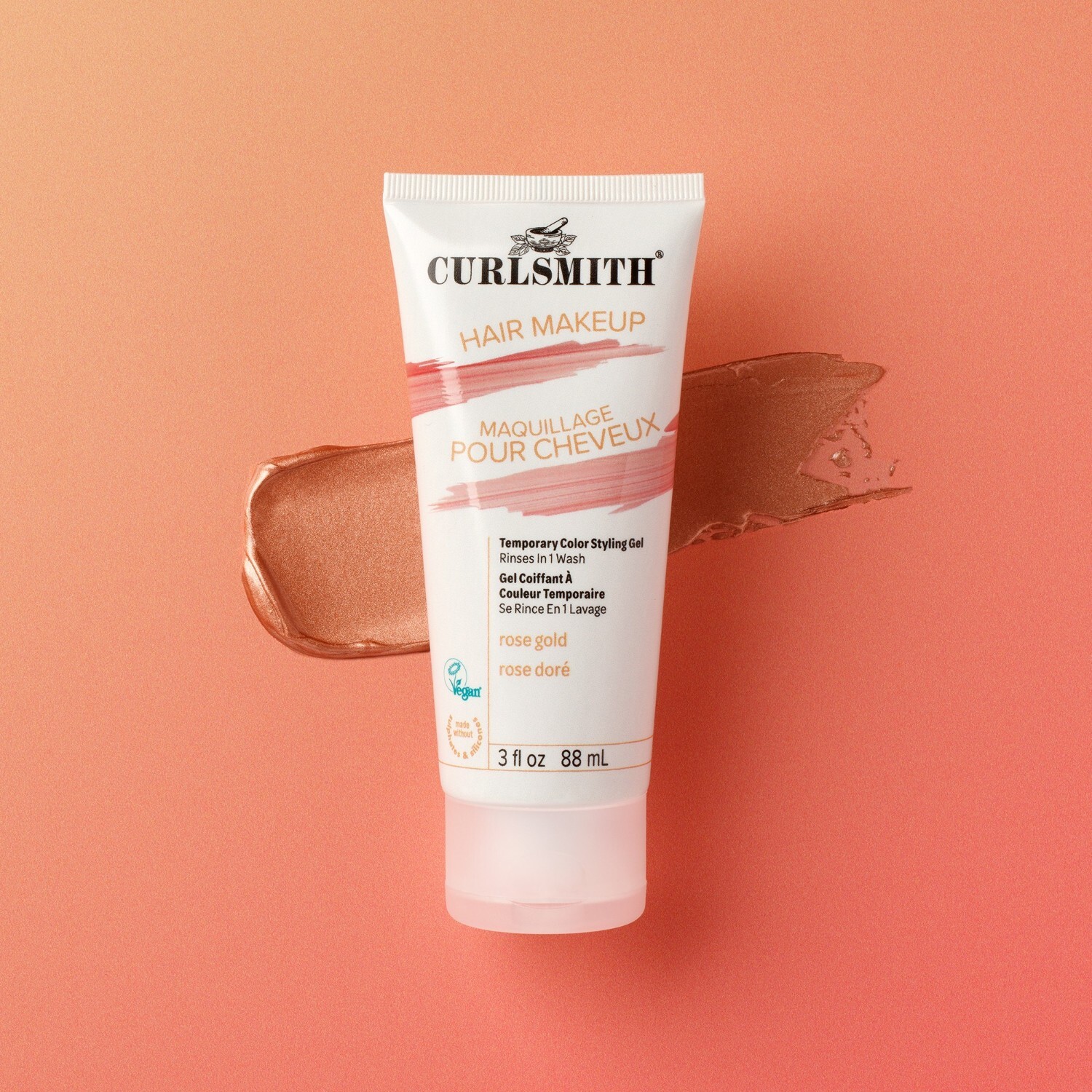 Гель для волос hair make-up Curlsmith, rose gold, объем 88 мл — фото 4