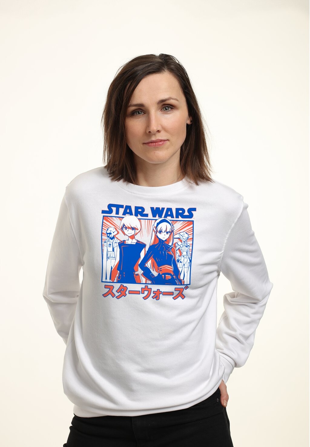 

Толстовка STAR WARS: VISIONS TWINS ANIME Star Wars, белый