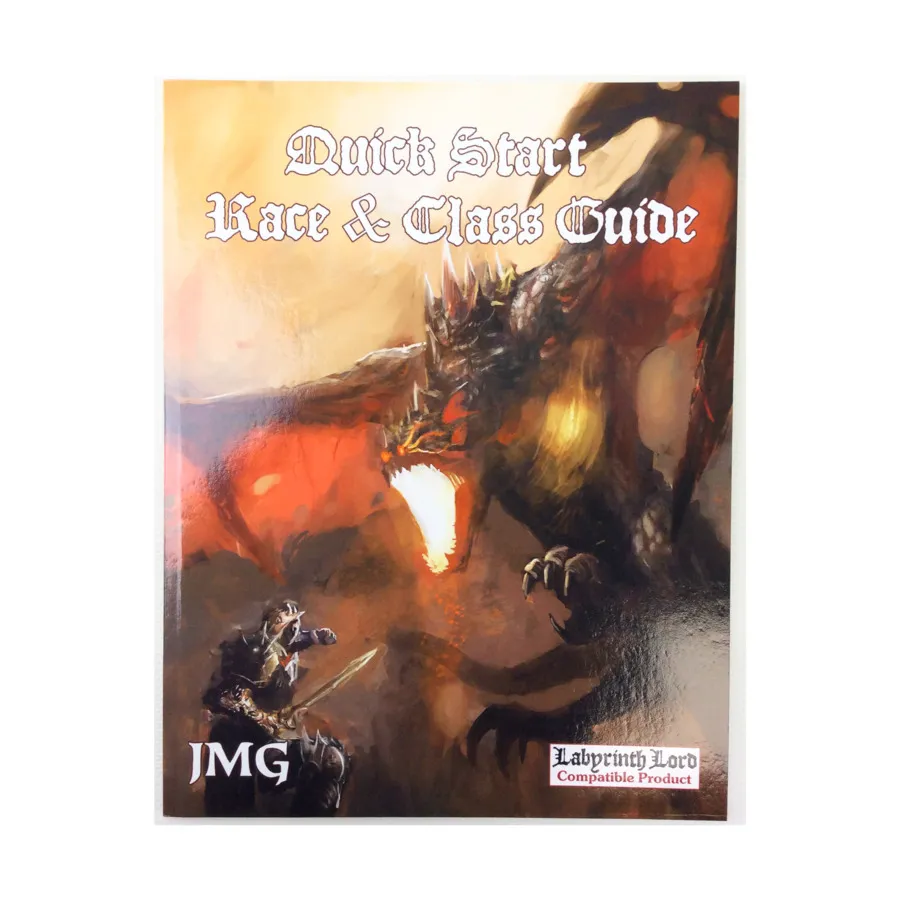 

Quickstart Race & Class Guide, Labyrinth Lord (James Mishler Games), мягкая обложка