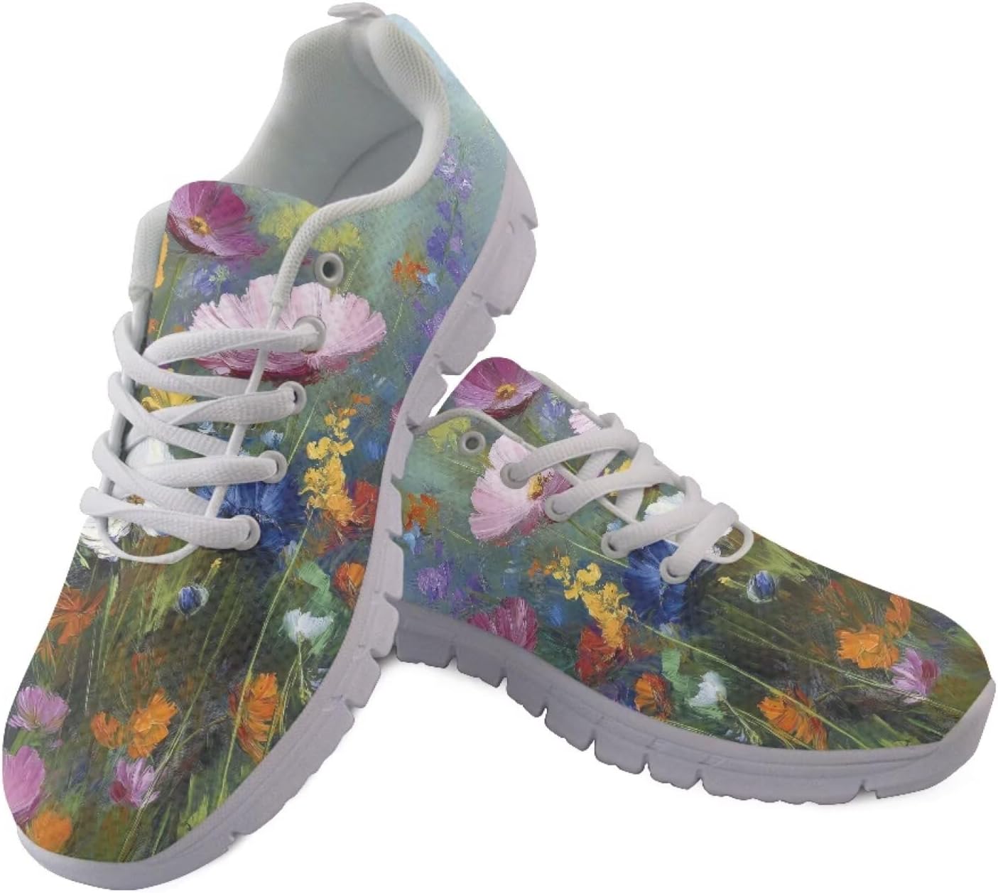 

Кроссовки Jeiento для мужчин и женщин с животным принтом, нескользящие, легкие, для фитнеса, дышащие, спортивная обувь из сетки, Flower