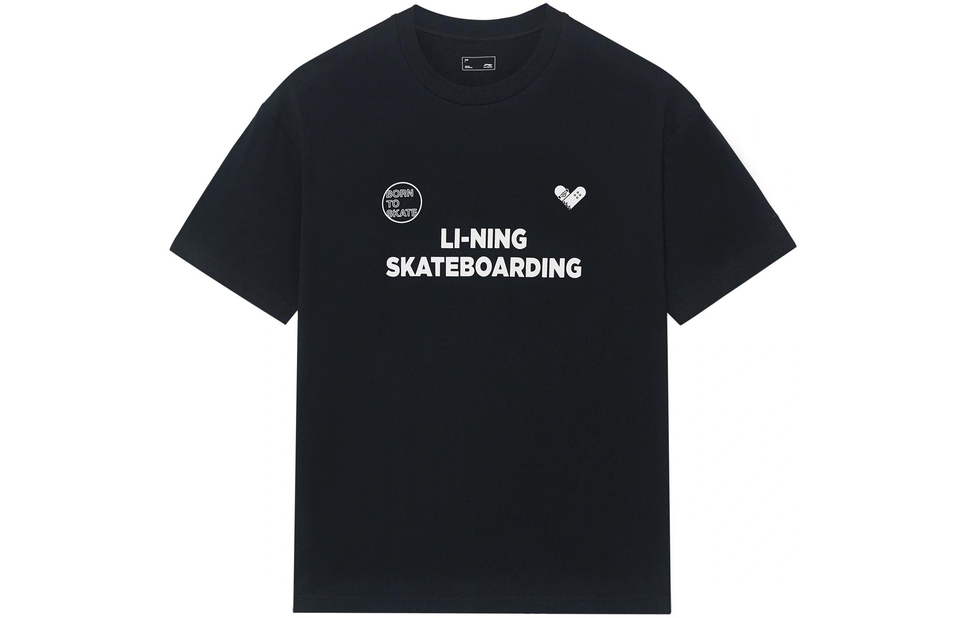 

LiNing Футболка унисекс черная, Черный, LiNing Футболка унисекс черная